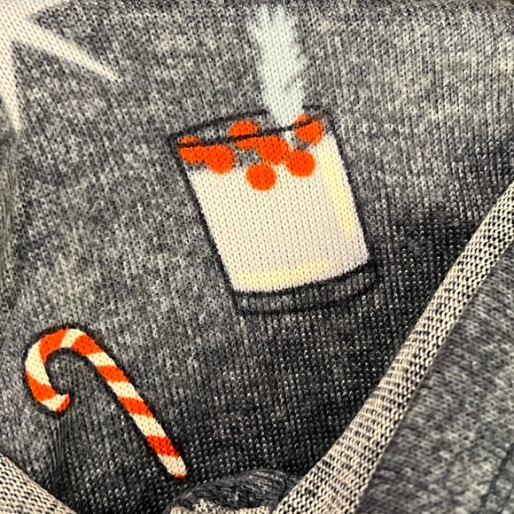 MAKING SPIRITS BRIGHT 2pc Pajama Set * size XL * Blue White Red * DRINKS * Soft! - Picture 8 of 10